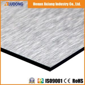 China External Wall Antibacterial Silver Brushed 1250mm*3050mm 3mm ACM Panel factory