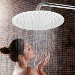 Multiple Size Overhead Rainfall Shower Head High Temperature Resistance