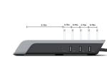 ABS 9V Input QI 10W 4 In 1 Smart Charging Station