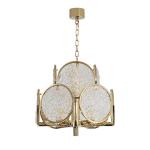 Height 480mm Diameter 460mm Suspension Luxury Crystal Pendant Light