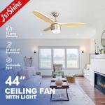 Simple Style and Easy Control 1stshine Ceiling Fan for Bedroom Living Room