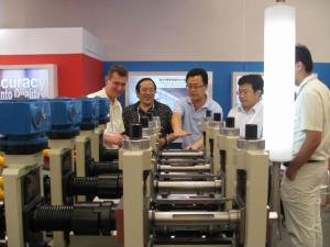 China HG219 HF Straight seam welded tube Mill line factory