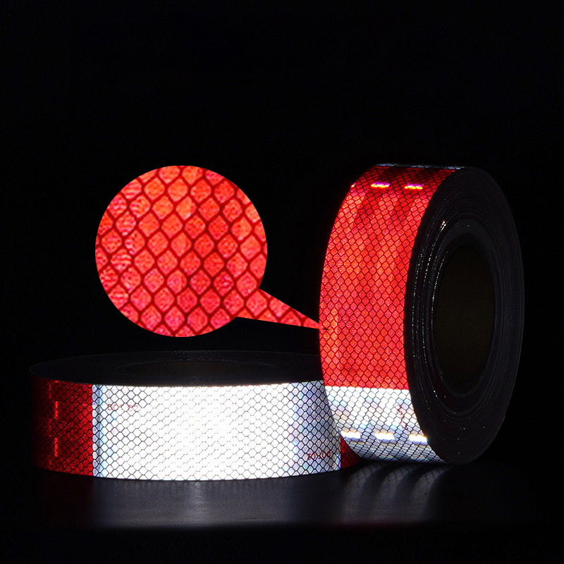 Custom Prismatic Dot C2 Reflective Tape Reflective Warning Sticker on Truck