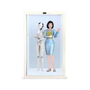 China Wholesale 3D Holographic Capsule Transparent Screen Display Cabinet, Supporting Custom AI Portrait Replication Interactive Cabinets factory