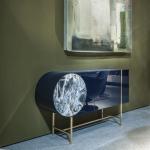 Custom Luxury Luxurious Design Bathroom Stainless Steel Cabinet Italian