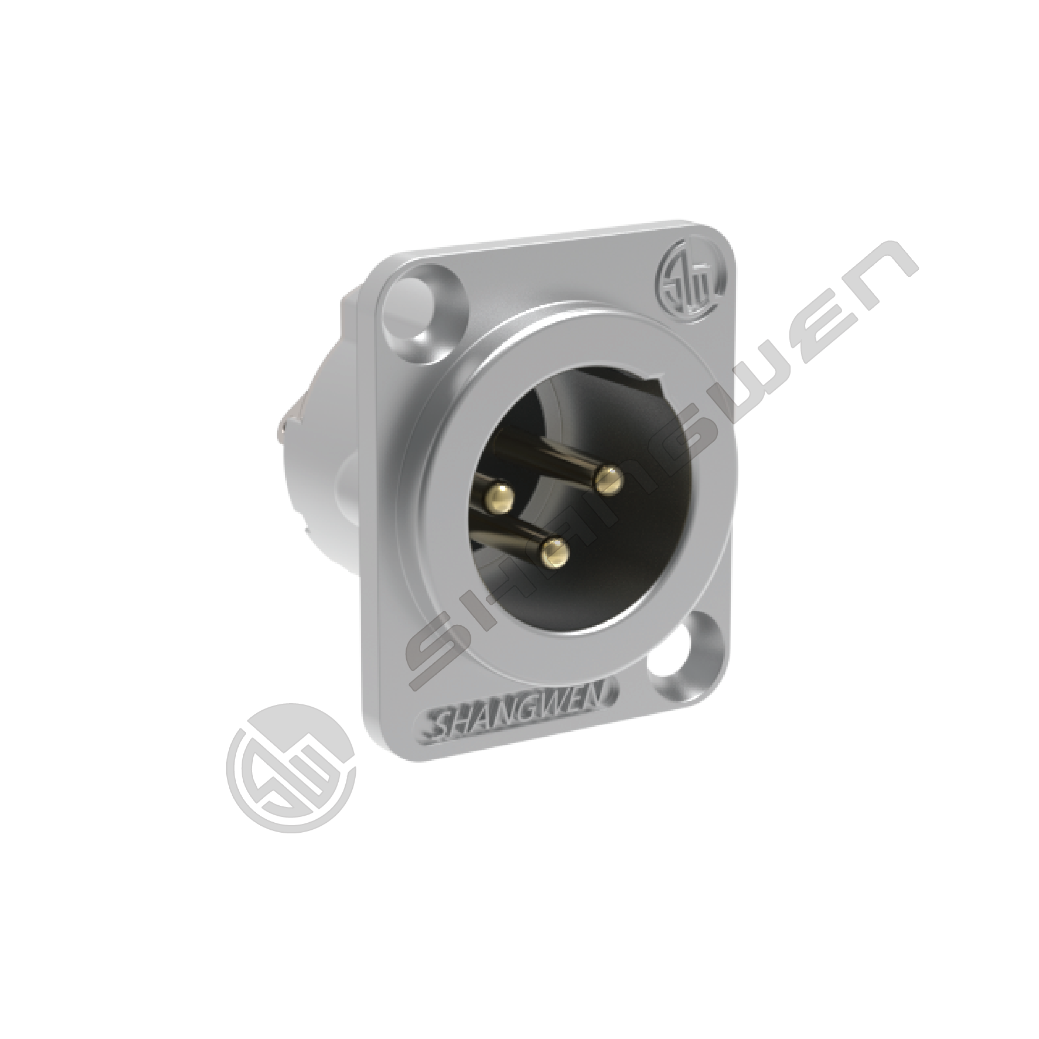 Mini D-Type XLR Audio Connector 3-Pin Male Socket Zinc Alloy Shell Panel Mount Jacks for Audio Speaker Microphone XLR Female