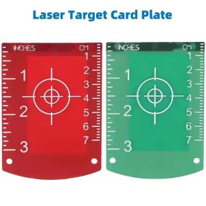6 PCS Magnetic Inch-cm Leveling Board Target Plate Card For Laser Lines Horizontal & Vertical Distance Measuring Tools