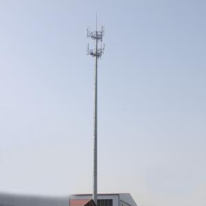 China 45M GSM Monopole Steel Tower For Broadcast TV factory