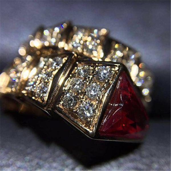 Luxury jewe factory serpenti series ring 18k white gold yellow gold rose gold