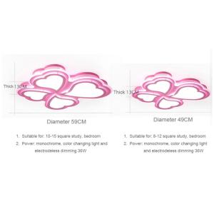 Kids ceiling Led lights for bedroom study room pink white Color (WH-MA-103)