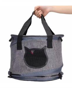 China Foldable Travel Pet Carrier Bag Tunnel Toy Pet Carrier Handbag 3 In 1 Cat Tunnel Carrier factory