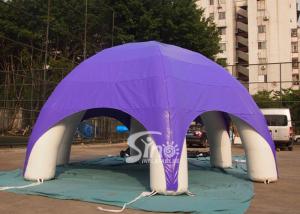 China Outdoor anytime fitness company purple 6 legs advertising inflatable tent factory