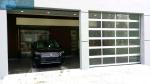 Sectional Organic Tempered Frosted Glass Panel Garage Doors