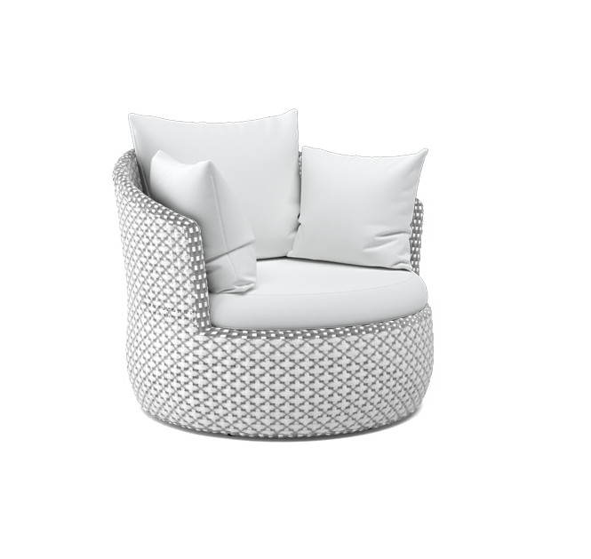 Modern Minimalist Style Rattan Hotel Sofa Chair Set For Outdoor