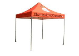 China 3X3 Orange Small Canopy Tent , Instant Pop Up Canopy Tent Customized Logo factory