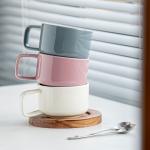 Minimalism Nordic Coffee Cup And Saucer Set Of 12 Pieces Ceramic 250ml Porcelain