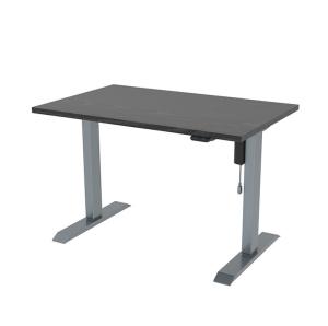 China 710mm Height Outdoor Electric Desk with Lifting Mechanism and Black Wood Style PANEL factory