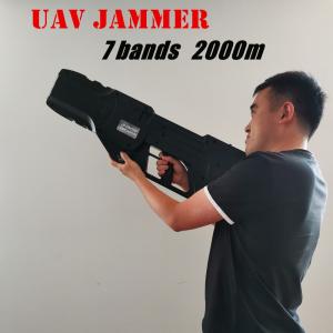 China 2km Jamming Distance Portable Drone Jammer Gun Shape factory