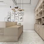 Factory Manufacturer Supplier Slatted Dining Room Cabinet Kitchen Table Laminate