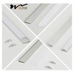 17x4mm Led Aluminum Channel Profile Curved Bendable Led Strip Light Profile