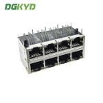 DGKYD24Q042DH14A4D068 Multi-Port Socket 10P8C Connector Gigabit 2X4 Modular