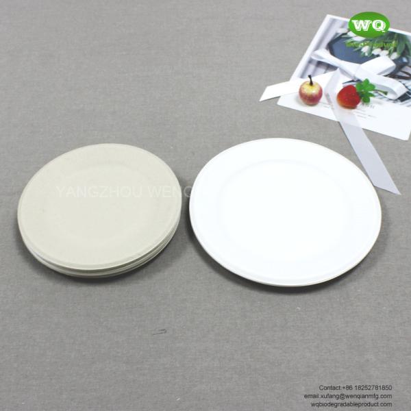 Eco-friendly dish plate 6inch/7inch/8inch ,biodegradable sugarcane tableware