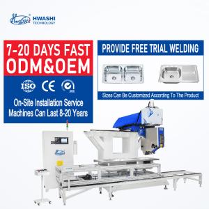 China HWASHI 304SS Kitchen Sink CNC Polishing Machine Stainless Steel Grinder factory