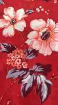 Red Polyester 70gsm Knitted Mattress Fabric Dustmite Proof
