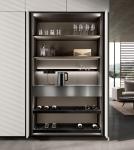Customized Red And White Kitchen Cabinets Modern Handleless Kitchen Cabinets
