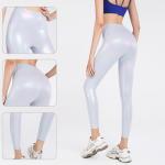 Yoga Shiny Bronzing Workout Leggings Tights High Waist Hip Lift Fitness Yoga