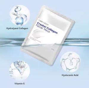 China Private Label Korean Bio Collagen Crystal Clear Moisturizing Hydrating Facial Mask Skin Care Sheet Face Mask factory