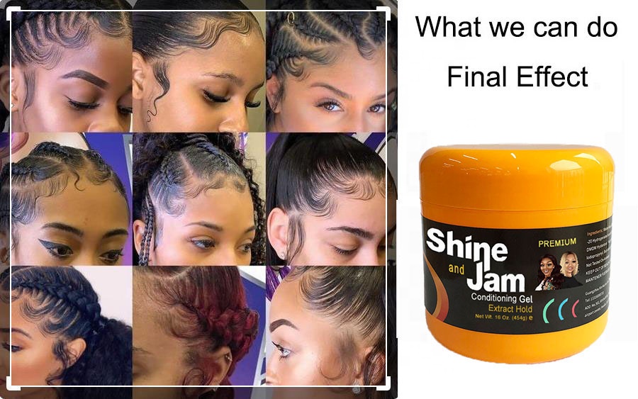 All Ages Curl Defining/Enhancing Hair Gel Private Label Neat Braid Conditioning Shining