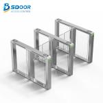 Security Automatic Full Height RoHs Glass Turnstile Gate