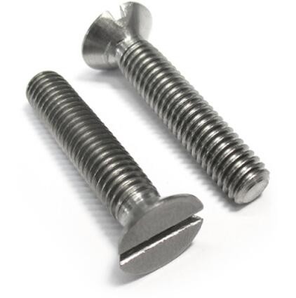 China Slotted Countersunk Head Screws Titanium M2 - M10 Stainless Steel DIN963 factory
