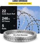 Promotional Top Quality Bto-22 450mm Galvanized Concertina Razor Barbed Wire