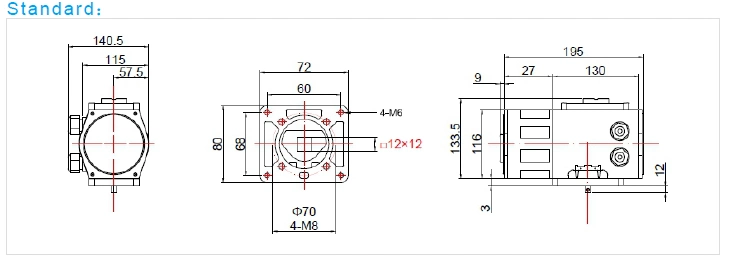Exd II Bt4 Explosion-Proof Quarter Turn Electric Actuator
