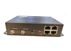 China Cascading Fiber Optic Ethernet Switch Full Gigabit 4 Ethernet 2 Optical Ports factory