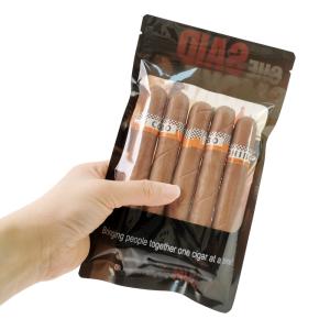 Resealable Custom Plastic Cigar Humidity Ziplock Bags With Display Box