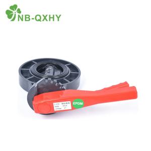 China Centre Sealing PVC UPVC Wafer Type Butterfly Valve for Industrial Needs 50mm-200mm Size factory
