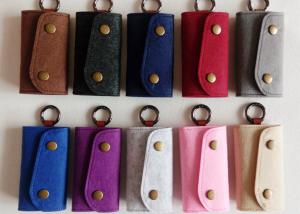 China Accept OEM 43 Colors Felt Key Wallet Business Gifts Key Holder With 6 Hooks factory