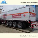 54,000 Liters 4 Axle Oil Tank Trailer Fuel Tanker Semi Trailer For Guinea