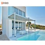 Patio Modern Aluminum Pergola Intelligence Bioclimatic Motorized Metal 4*3