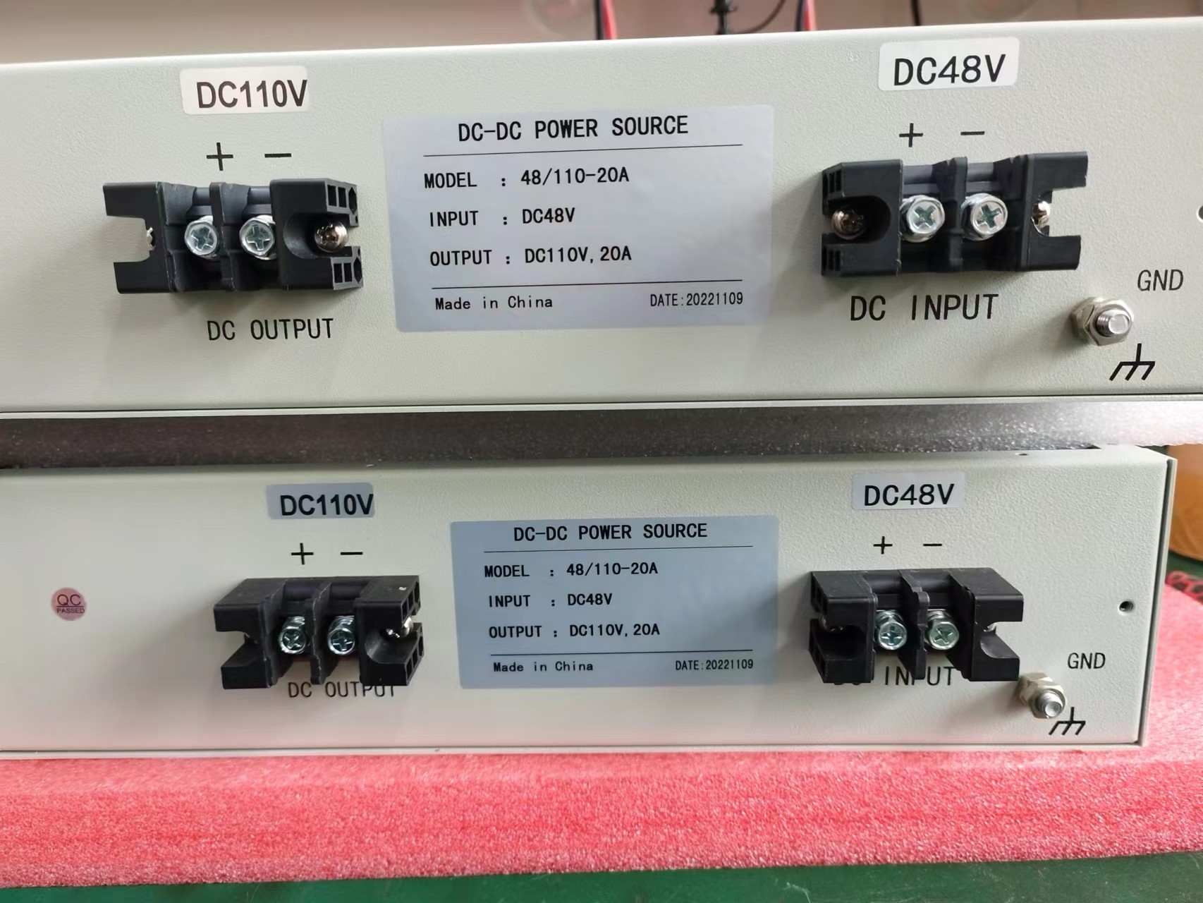 OEM ODM 19 Inch Rackmount DC DC Converters Input 110vdc Output 48vdc 960W D20-10-18