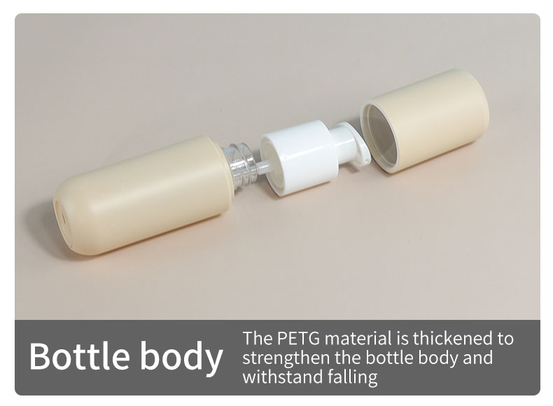 100ml Lotion Bottle Refillable Empty Square Plastic Bottle For Skincare