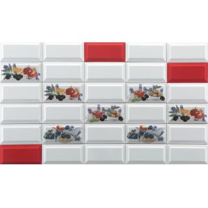 White Body Glossy Subway Porcelain Wall Tiles 75x152mm 150x305mm