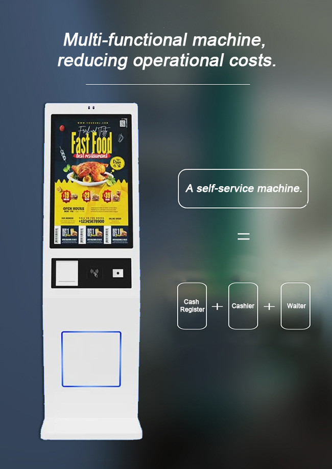 All-in-One Self-Order Kiosk for Retail Dining and Entertainment Venues