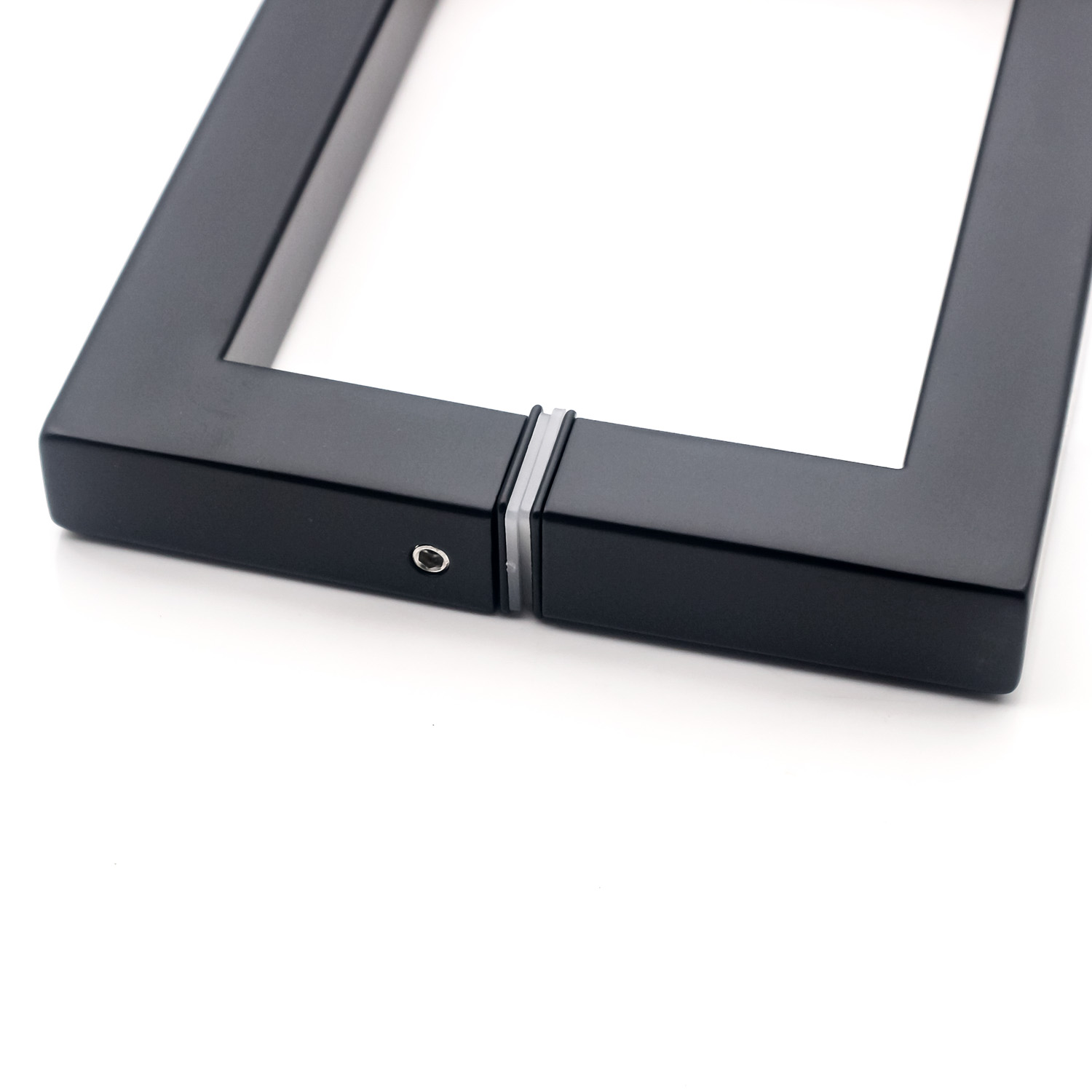 Matt Black Stain Back To Back Sliding Shower Glass Door Square Pull Handle 6 8 Inches