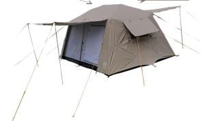 China Sunshade Camping Car Canopy Tent with Bicycle Storage Room Aluminum Pole Breathable Mesh Panels factory