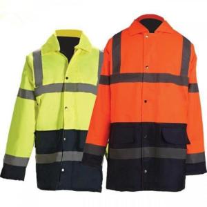 China Customized Color High Visibility Safety Jacket 100% Polyester 300d Material factory