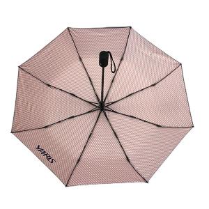 China UPF Coating Automatic Folding Umbrella With Double Fiberglass Ribs factory